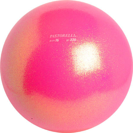Kids' Rhythmic Gymnastics Ball 16.5 cm - Pink - Fluo coral pink